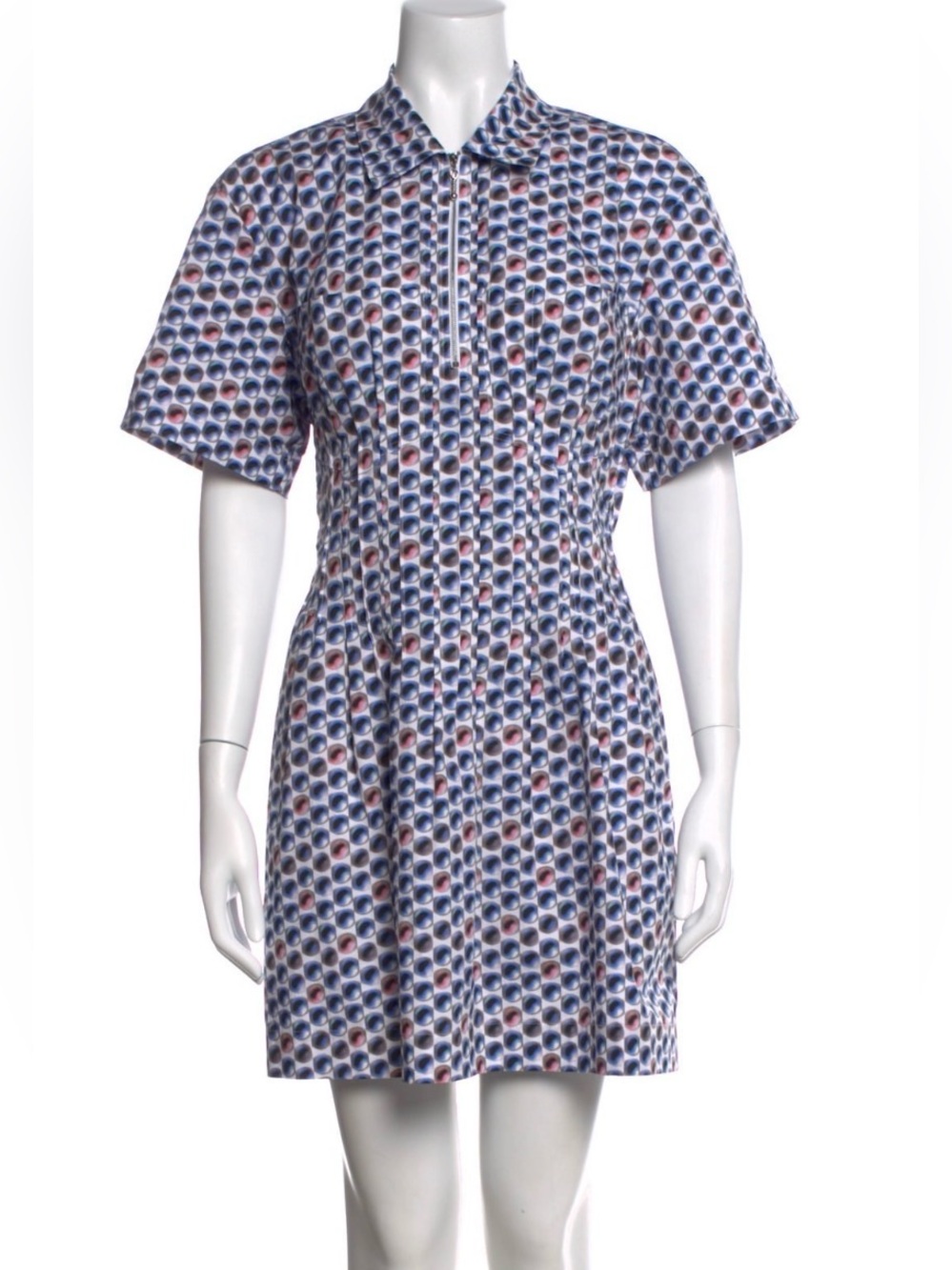 Tory Burch Printed Mini Dress—GORGEOUS!! Beautiful Fabric & Style—Pockets—NEW! 4